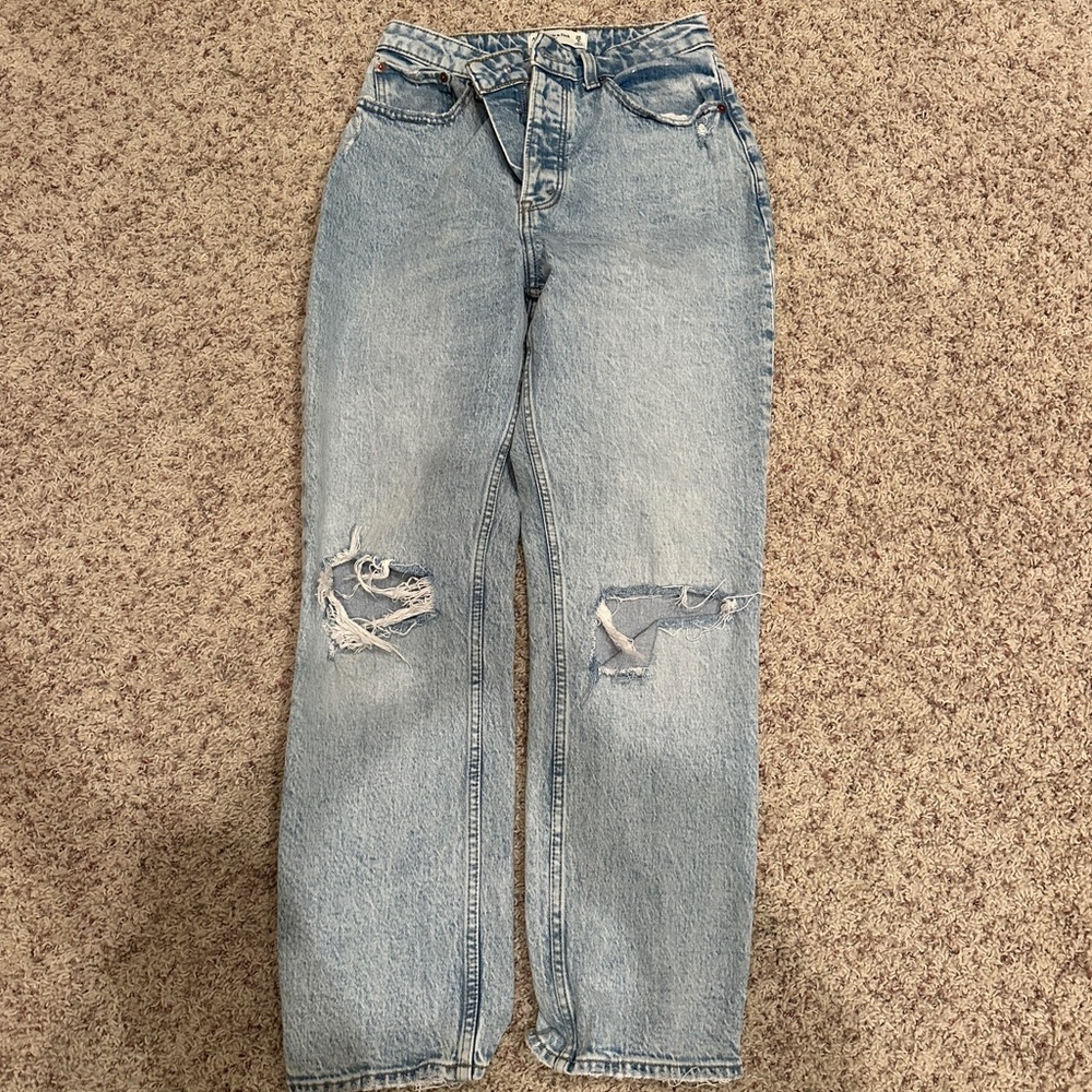 Abercrombie & Fitch Light Blue Boyfriend Jeans